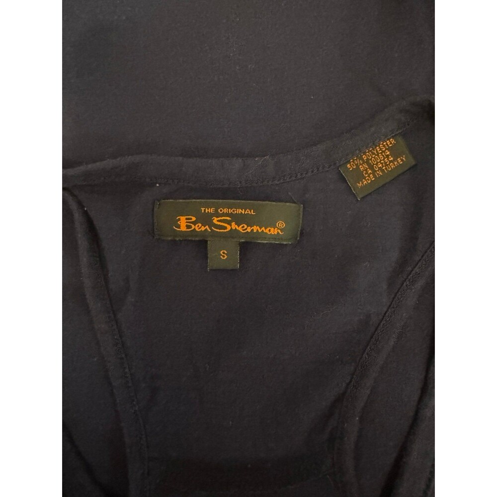 Ben Sherman navy blue racer back tank top small - Picture 3 of 3